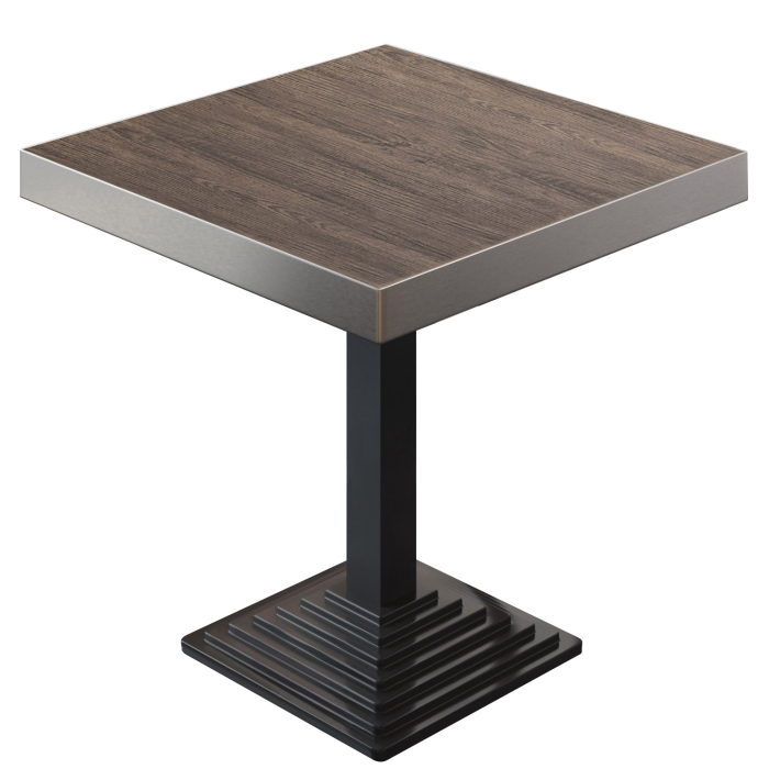 BPY | Bistrobord | 70 x 70 x 81 cm | Firkantet | Lys Wenge / Sort BPY | Bistrobord | 70 x 70 x 81 cm | Firkantet | Lys Wenge / Sort