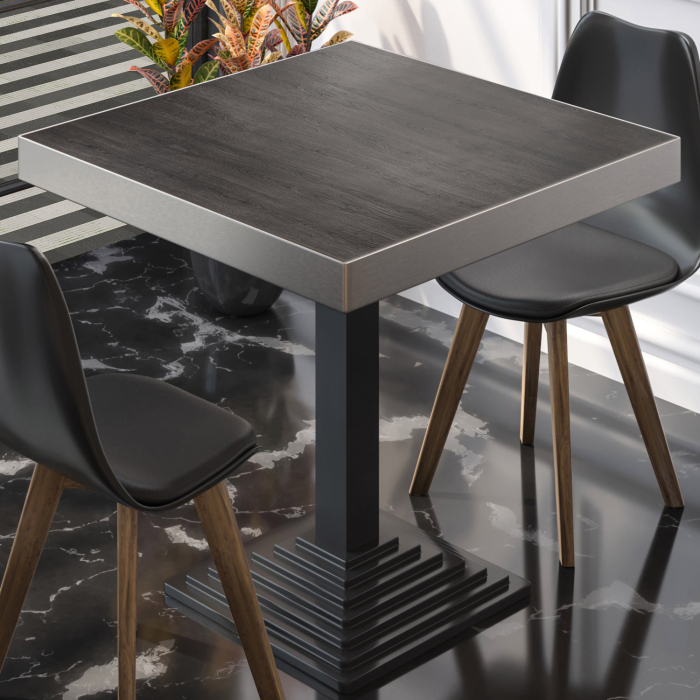 BPY | Bistrobord | 80 x 80 x 81 cm | Firkantet | Wenge / Sort