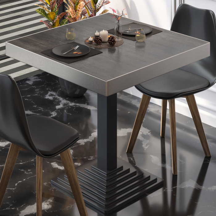 BPY | Bistrobord | 80 x 80 x 81 cm | Firkantet | Wenge / Sort