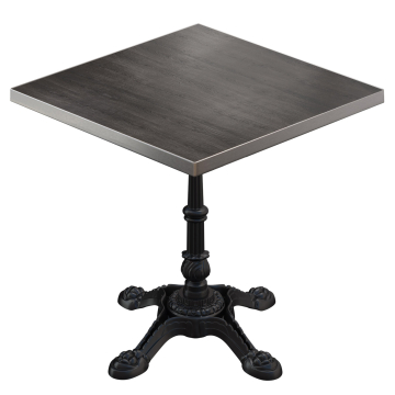 BPR | Bistrobord | 70 x 70 x 74,5 cm | Firkantet | Wenge / Svart