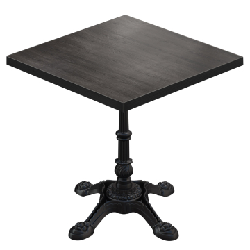 BPR | Tavolo da bistrot | 60 x 60 x 74,5 cm | Quadrato | Wengé / Nero