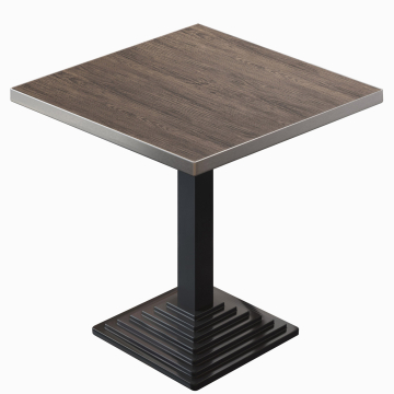 BPY | Bistrobord | 60 x 60 x 78,5 cm | Fyrkantigt | Ljus Wenge / Svart
