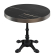 BPR | Bistro Table | Ø 70 x 77 cm | Rond | Bordure en acier inoxydable | Marbre noir / Noir