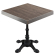 BPR | Bistrobord | 70x70x77cm | Firkantet | Lys Wenge / Svart