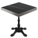BPR | Bistrobord | 70x70x77cm | Firkantet | Svart marmor/svart