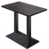 BPY | Bistro Högt Bord | 120 x 70 x 112 cm | Svart Kant | Rektangulär | Wenge / Svart