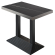 BPY | Bistro Stehbord | 130 x 80 x 114 cm | Rustfrit stål kant | Rektangulær | Sort marmor / Sort