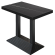 BPY | Bistro Stehbord | 130 x 80 x 114 cm | Sort kant | Firkantet | Sort marmor / Sort