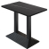 BPY | Bistro Stehertabel | 110 x 60 x 112 cm | Sort kant | Firkantet | Sort marmor / Sort