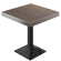 BPY | Bistrobord | 70 x 70 x 81 cm | Firkantet | Lys Wenge / Sort