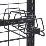 BROOKLYN | Påmontert krok | Tallerkenholder | 4xHyller på 9cm hver | B: T 16 x 40 cm | Antrasitt
