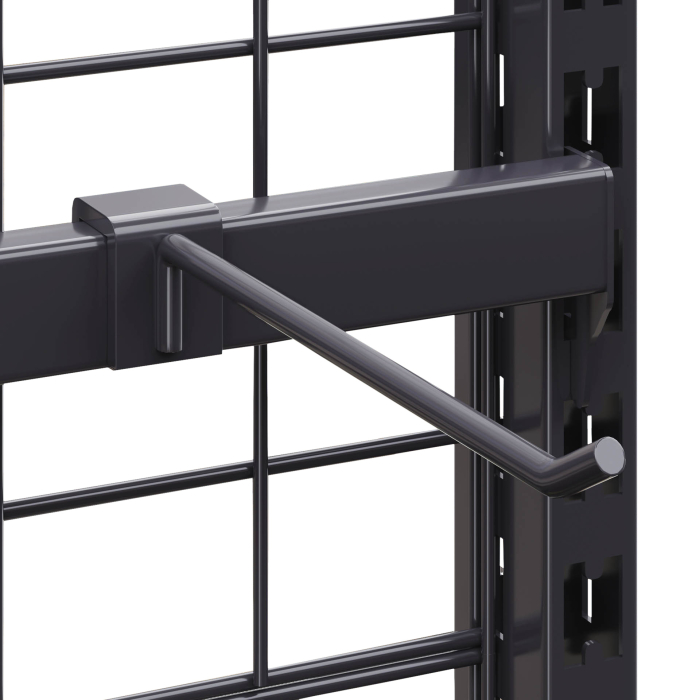 BROOKLYN | Display Bar Hook | 20cm | Anthracite | Single hook