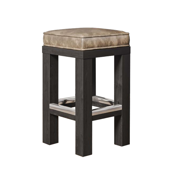 BRASIL | Bistro Barhocker | Wenge/Taupe | B:T:H 39 x 39 x 82 cm