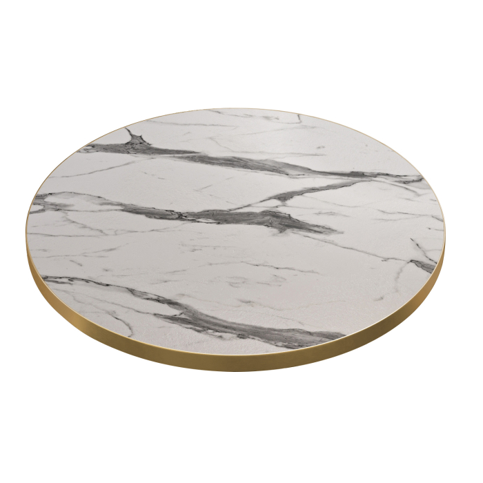 BRASIL | Catering tabletop | Ø 60 x 2.5 cm | White marble | Round