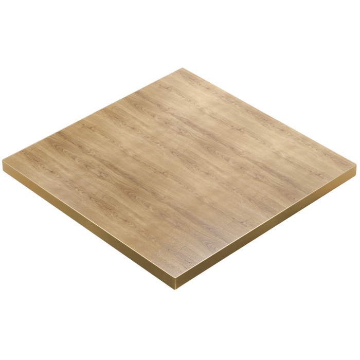 BRASIL | Mesa Gastro | B:T 60 x 60 x 2,5 cm | Roble | Cuadrada