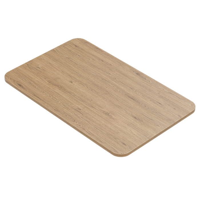 BRASIL PREMIUM | Gastro Tischplatte | 130 x 80 x 2,7 cm | Eiche | Quadratisch