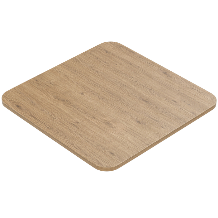 BRASIL PREMIUM | Gastro Tischplatte | 70 x 70 x 2,7 cm | Eiche | Quadratisch