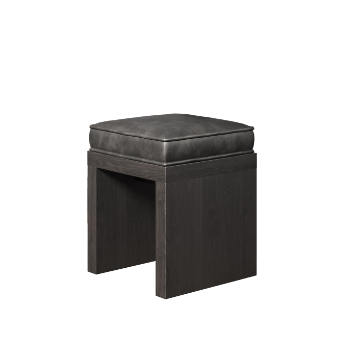 BRASIL | Wooden Stool | Wenge/Black | W:D:H 39 x 39 x 51 cm | + seat cushion