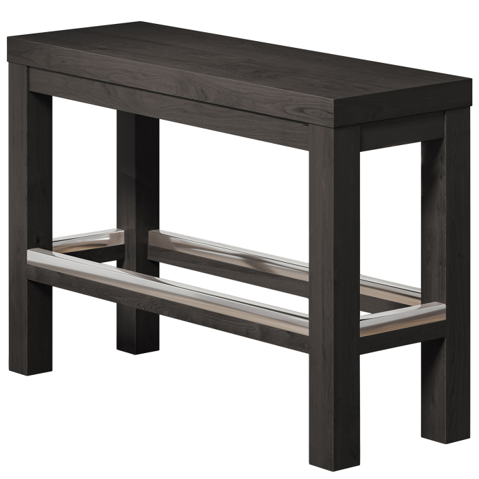 BRASIL | Restaurant høybenk | Wenge/Svart | B:D:H 34 x 120 x 76 cm BRASIL | Restaurant høybenk | Wenge/Svart | B:D:H 34 x 120 x 76 cm