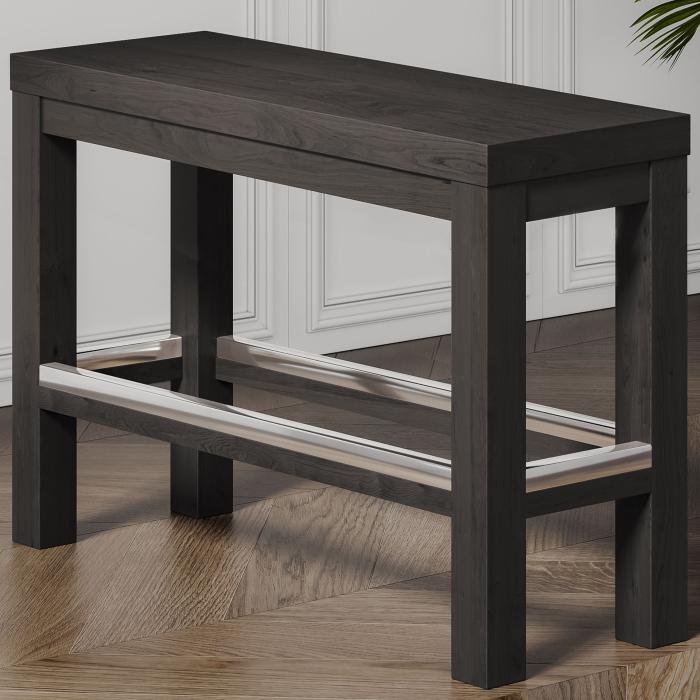 BRASIL | Restaurant høybenk | Wenge/Svart | B:D:H 34 x 120 x 76 cm BRASIL | Restaurant høybenk | Wenge/Svart | B:D:H 34 x 120 x 76 cm