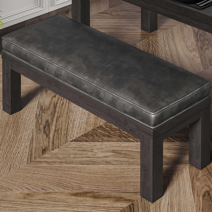 BRASIL | Spisebenk til restaurant | Wenge/Svart | B:D:H 34 x 119 x 51 cm | + sittepute BRASIL | Spisebenk til restaurant | Wenge/Svart | B:D:H 34 x 119 x 51 cm | + sittepute