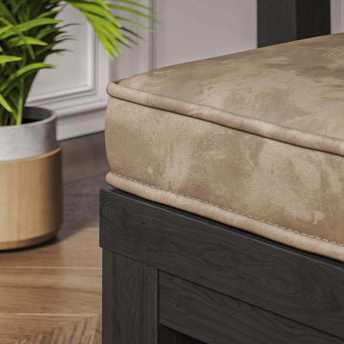 BRASIL | Spisebenk til restaurant | wenge/taupe | B:D:H 34 x 69 x 51 cm | + sittepute BRASIL | Spisebenk til restaurant | wenge/taupe | B:D:H 34 x 69 x 51 cm | + sittepute