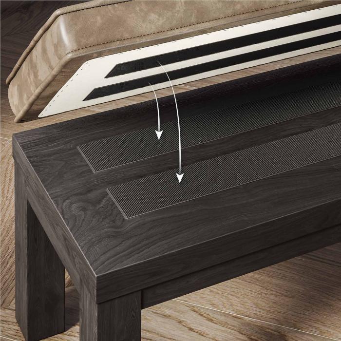 BRASIL | Spisebenk til restaurant | wenge/taupe | B:D:H 34 x 69 x 51 cm | + sittepute BRASIL | Spisebenk til restaurant | wenge/taupe | B:D:H 34 x 69 x 51 cm | + sittepute