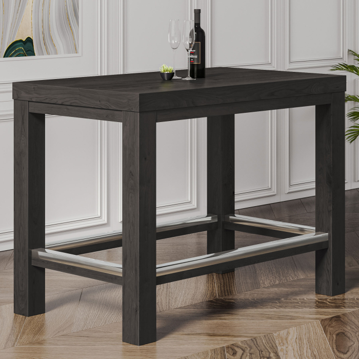 BRASIL | Bar Table | Wenge/Black | W: D: H 120 x 70 x 110 cm | Wood