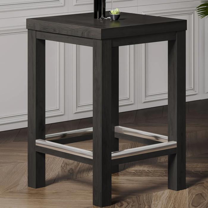 BRASIL | Ståbord i træ | Wenge/Sort | B:D:H 70 x 70 x 110 cm | Træ BRASIL | Ståbord i træ | Wenge/Sort | B:D:H 70 x 70 x 110 cm | Træ