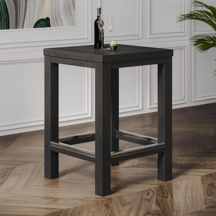 BRASIL | Ståbord i træ | Wenge/Sort | B:D:H 70 x 70 x 110 cm | Træ BRASIL | Ståbord i træ | Wenge/Sort | B:D:H 70 x 70 x 110 cm | Træ