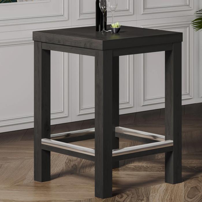 BRASIL | Ståbord i træ | Wenge/Sort | B:D:H 70 x 70 x 110 cm | Træ BRASIL | Ståbord i træ | Wenge/Sort | B:D:H 70 x 70 x 110 cm | Træ