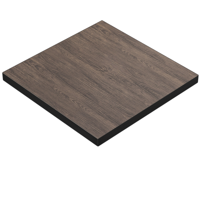 BRASIL | Bistro Tischplatte | B:T 120 x 120 cm | Light Wenge | Quadratisch