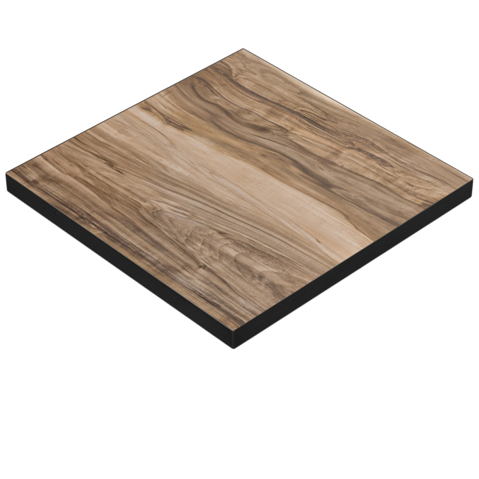 BRASIL | Bistro Tischplatte | B:T 120 x 120 cm | Sheesham | Quadratisch