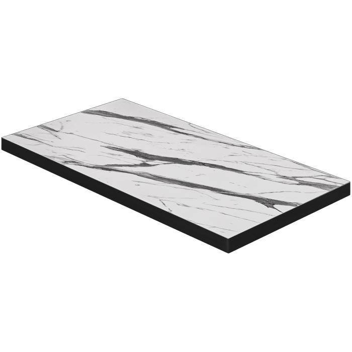 BRASILIEN | Gastro Bordsskiva | B:T 230 x 110 cm | Vit Marmor | Rektangulär