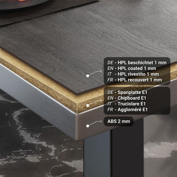 BRASIL | Gastro table top | W:D 50 x 50 cm | Wenge | Square BRASIL | Gastro table top | W:D 50 x 50 cm | Wenge | Square