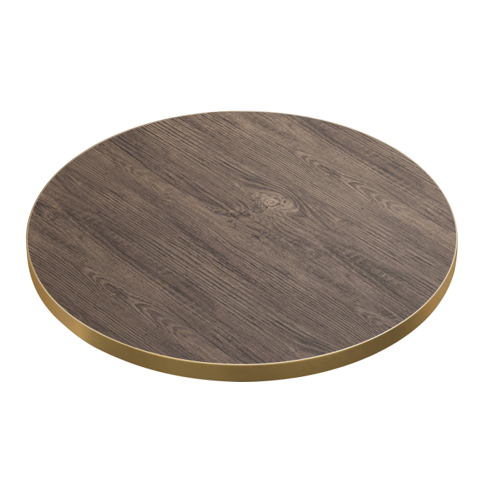 BRASILE | Piano Tavolo Gastro | Ø 70 x 2,5 cm | Wenge Chiaro | Quadrato BRASILE | Piano Tavolo Gastro | Ø 70 x 2,5 cm | Wenge Chiaro | Quadrato