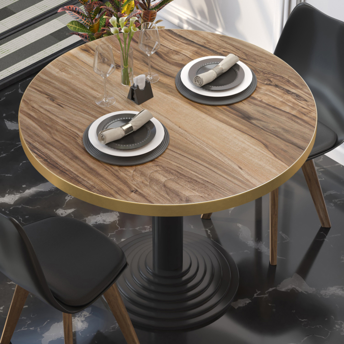 BRASILE | Piano di tavolo Gastro | Ø 80 x 2,5 cm | Sheesham | Quadrato BRASILE | Piano di tavolo Gastro | Ø 80 x 2,5 cm | Sheesham | Quadrato