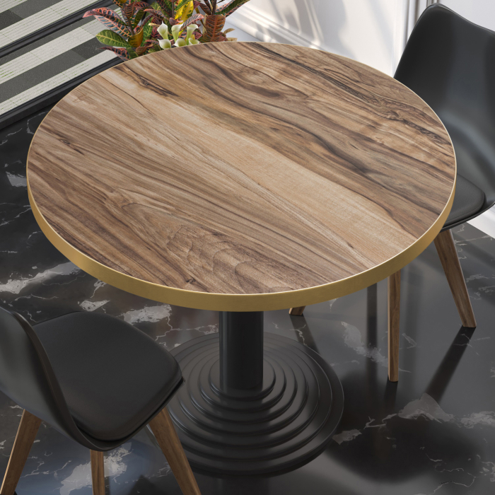 BRASILE | Piano di tavolo Gastro | Ø 80 x 2,5 cm | Sheesham | Quadrato BRASILE | Piano di tavolo Gastro | Ø 80 x 2,5 cm | Sheesham | Quadrato