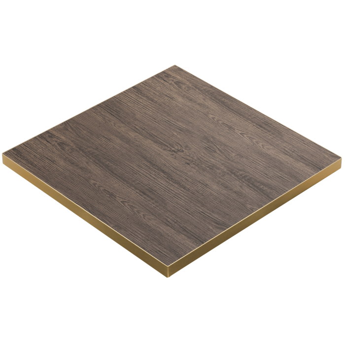 BRASIL | Gastro Tischplatte | B:T 60 x 60 x 2,5 cm | Light Wenge | Quadratisch