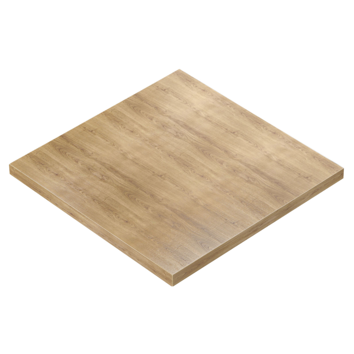 BRASIL | Melamin Bistro Tischplatte | 70 x 70 x 2,5 cm | Quadratisch | Eiche