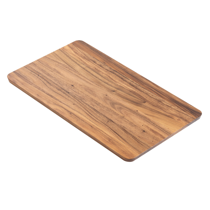 BRAZIL RAINTREE | Gastro Massiv Tischplatte | 120 x 70 x 4 cm | Walnuß | Rechteckig