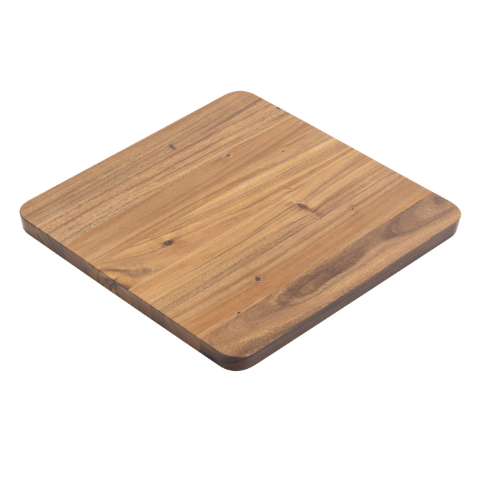 BRAZIL WALNUT | Solid Wood Table Top for Commercial Use | 80 x 80 x 2.5 cm | Walnut | Square