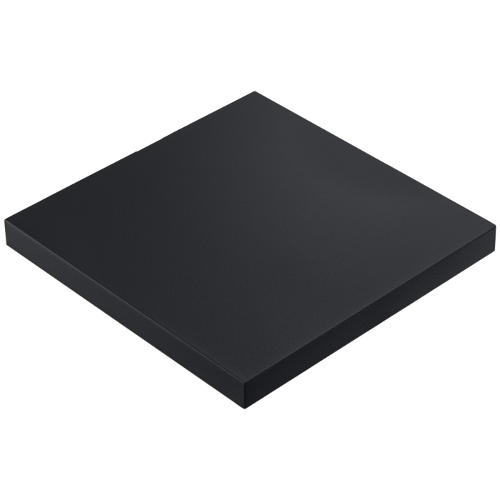 BRÉSIL | Plateau de table bistrot en mélamine | 70 x 70 x 2,5 cm | Carré | Noir