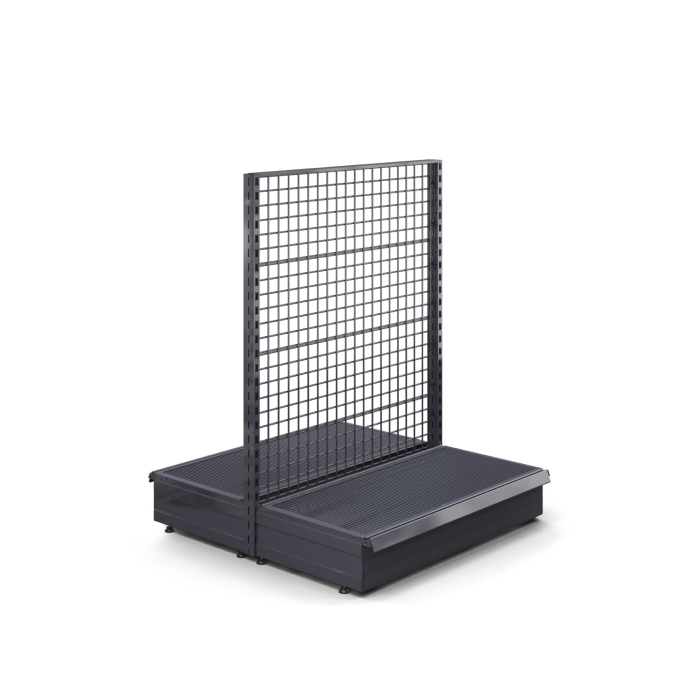 BROOKLYN | Centrumhylla med galler | B100xH135cm | Komplett uppsättning