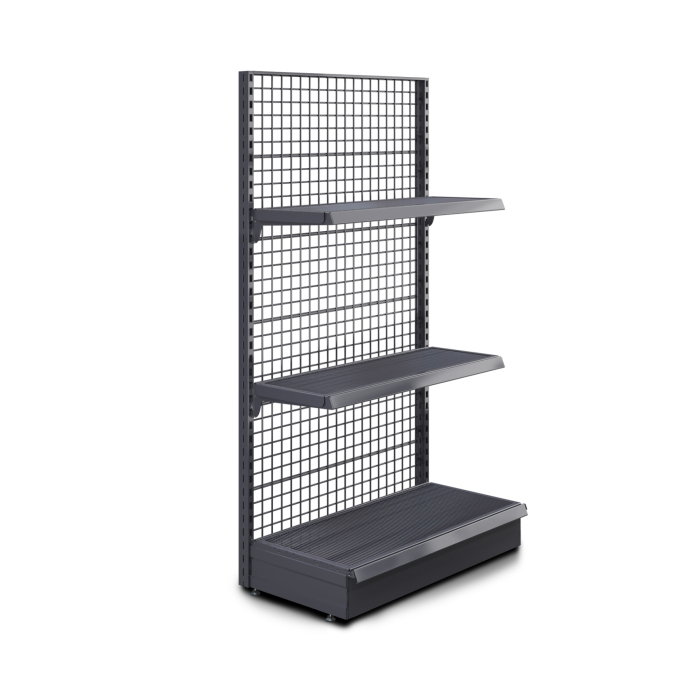 BROOKLYN | Estantería de pared enrejada | A100xA195cm | Incl. 2 estantes | Juego completo