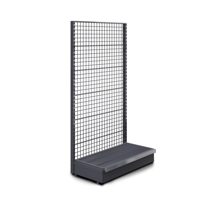 BROOKLYN | Etagère murale grillagée | L100xH195cm | Kit complet