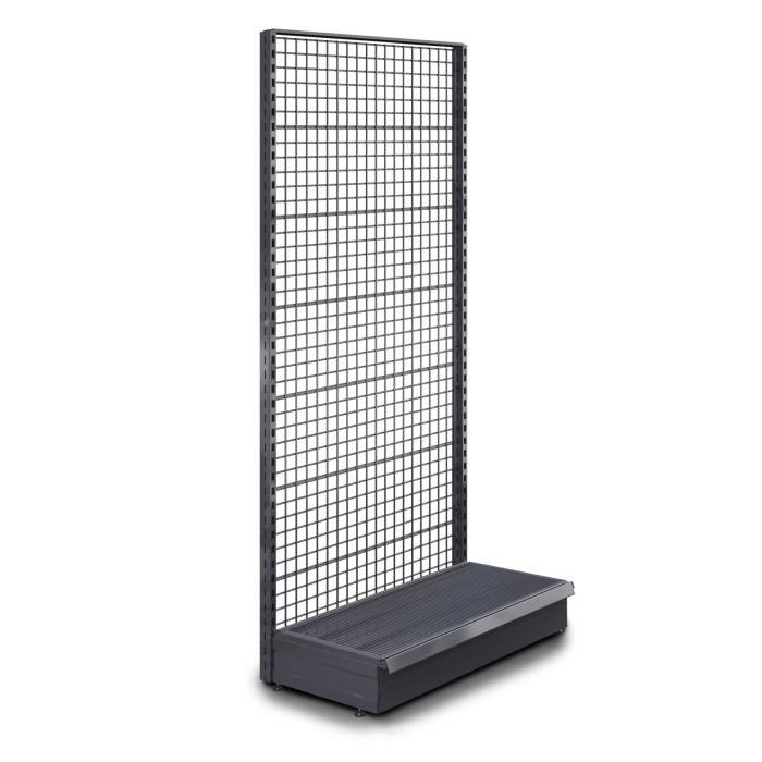 BROOKLYN | Etagère murale grillagée | L100xH225cm | Kit complet