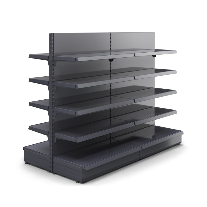 BROOKLYN | Gondel Mittelraumregal | B200xH165cm | Inkl. 8 Regalböden / M | Komplett Set BROOKLYN | Gondel Mittelraumregal | B200xH165cm | Inkl. 8 Regalböden / M | Komplett Set