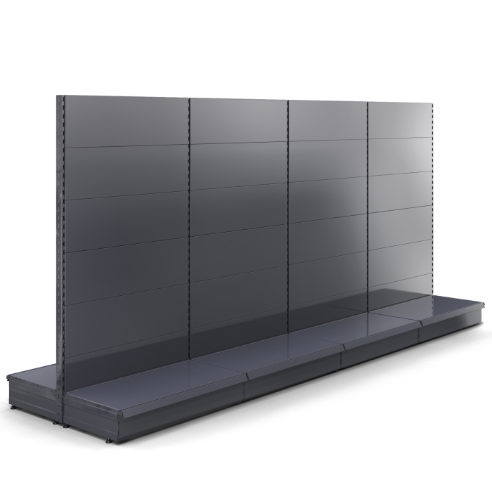 BROOKLYN | Gondel Mittelraumregal | B400xH195cm | Komplett Set