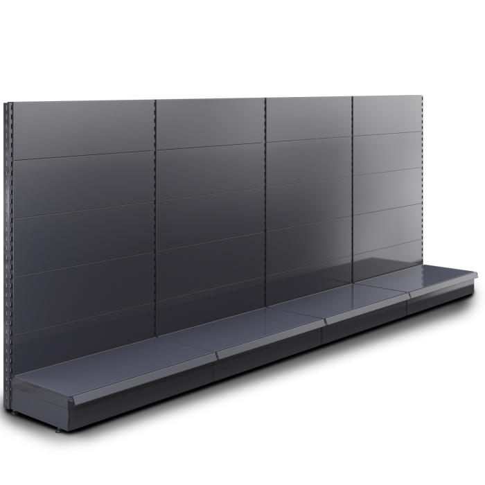 BROOKLYN | gondol vegghylle | B400xH165cm | Komplett sett